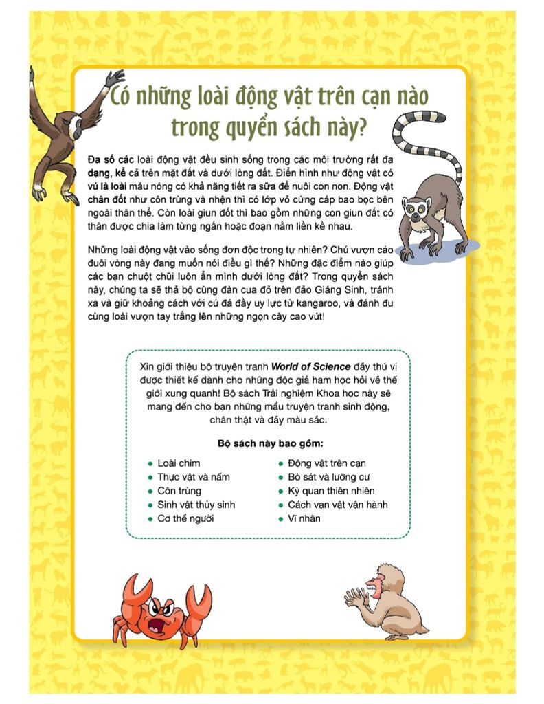 World Of Science - Làm Bạn Với Khoa Học - Những Bí Ẩn Về Động Vật Trên Cạn