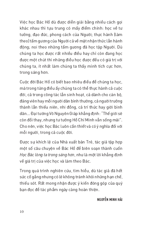 Học Bác Lòng Ta Trong Sáng Hơn