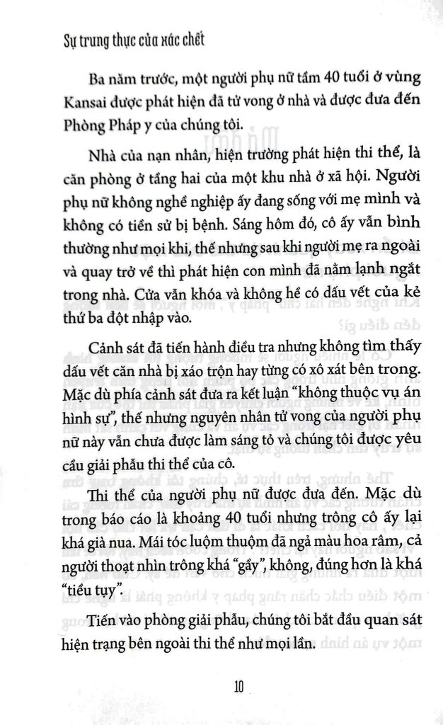 Sự Trung Thực Của Xác Chết - Ghi Chép Của Một Nhà Pháp Y