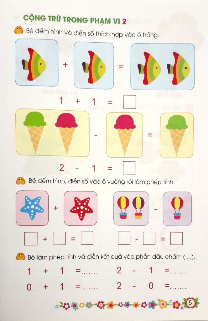 BÉ LÀM QUEN VỚI TOÁN HỌC 5-6T-GIÚP BÉ VỮNG BƯỚC VÀO LỚP 1