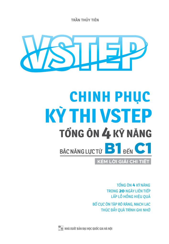 CHINH PHỤC KỲ THI VSTEP-TỔNG ÔN 4 KỸ NĂNG BẬC NĂNG LỰC TỪ B1 ĐẾN C1