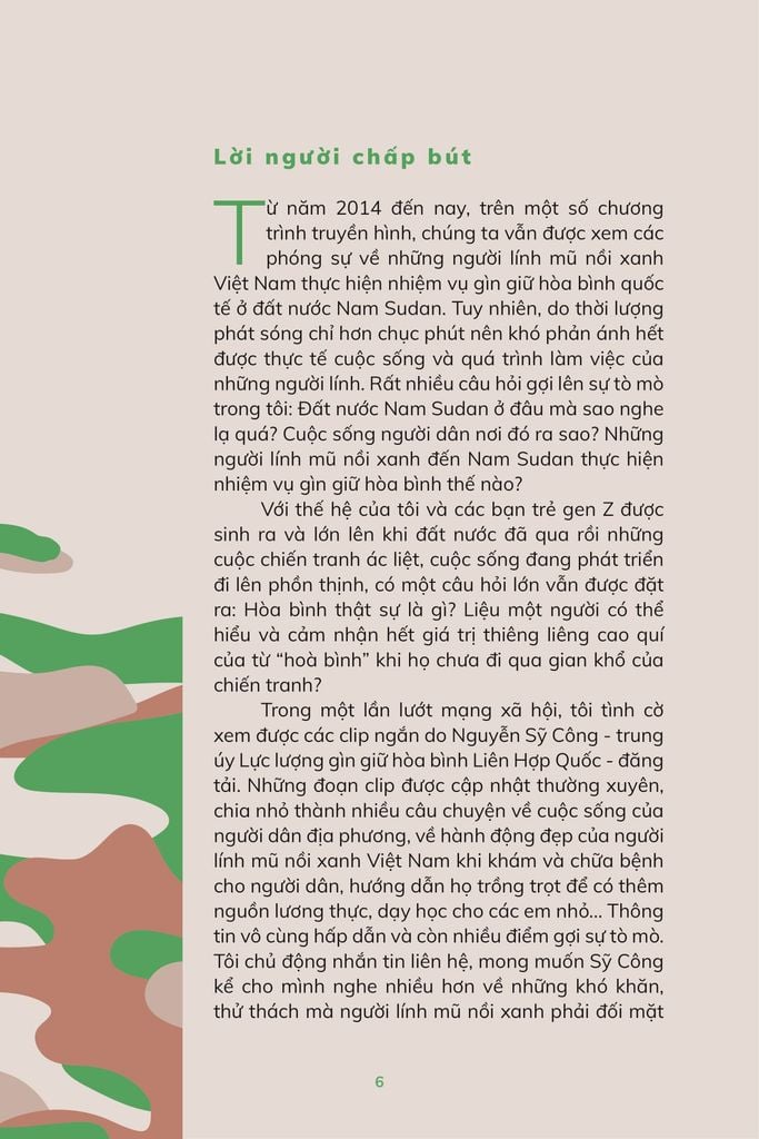 MŨ NỒI XANH VIỆT NAM-NGƯỜI ĐI GIEO HẠT HÒA BÌNH