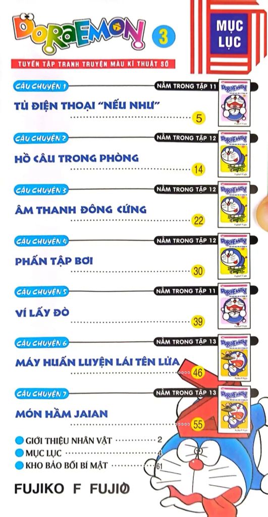 DORAEMON TUYỂN TẬP TRUYỆN TRANH MÀU KĨ THUẬT SỐ T3