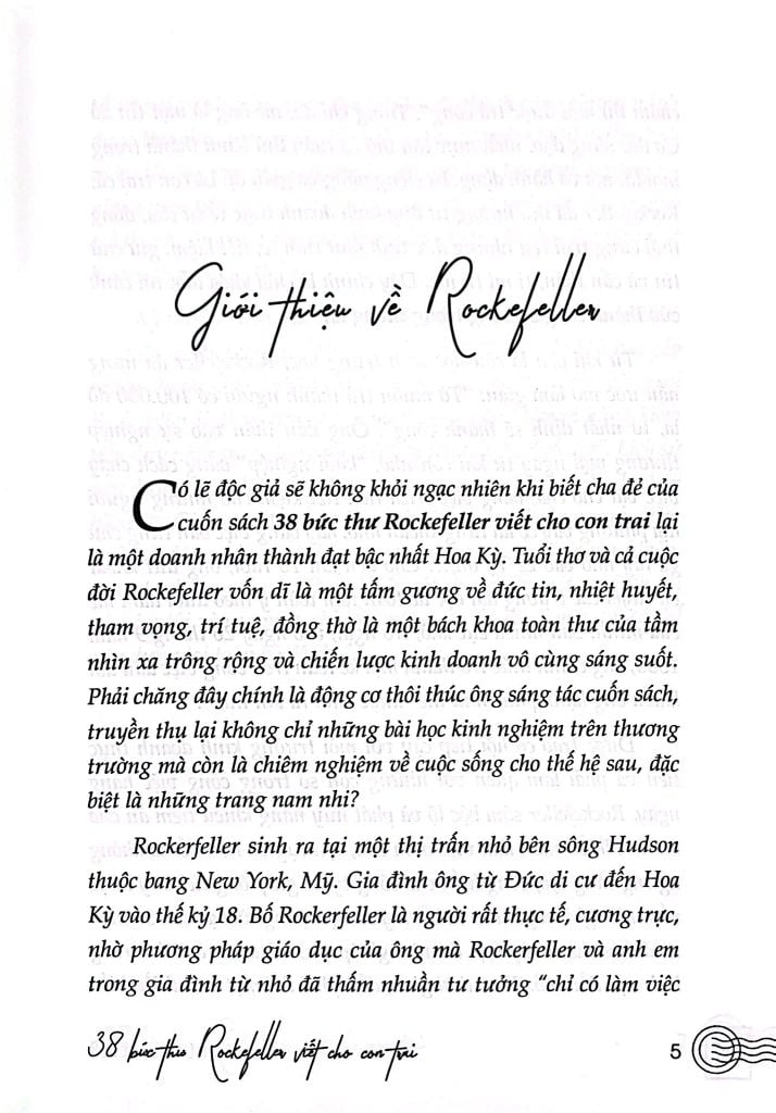 38 Bức Thư Rockefeller Viết Cho Con Trai (2025)