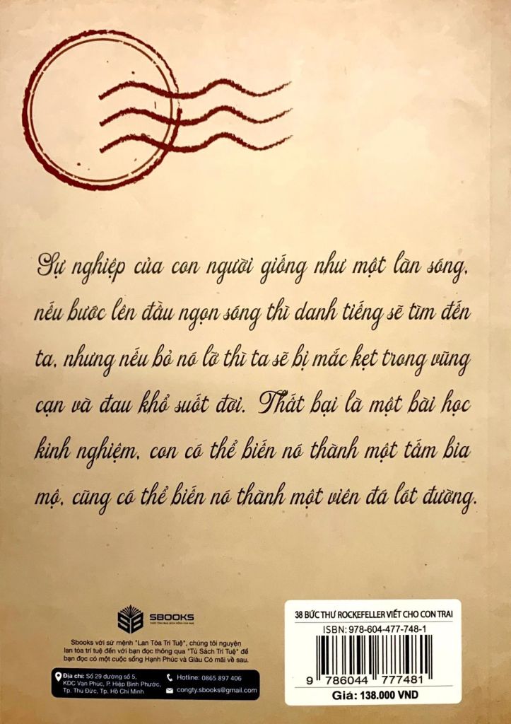 38 Bức Thư Rockefeller Viết Cho Con Trai (2025)