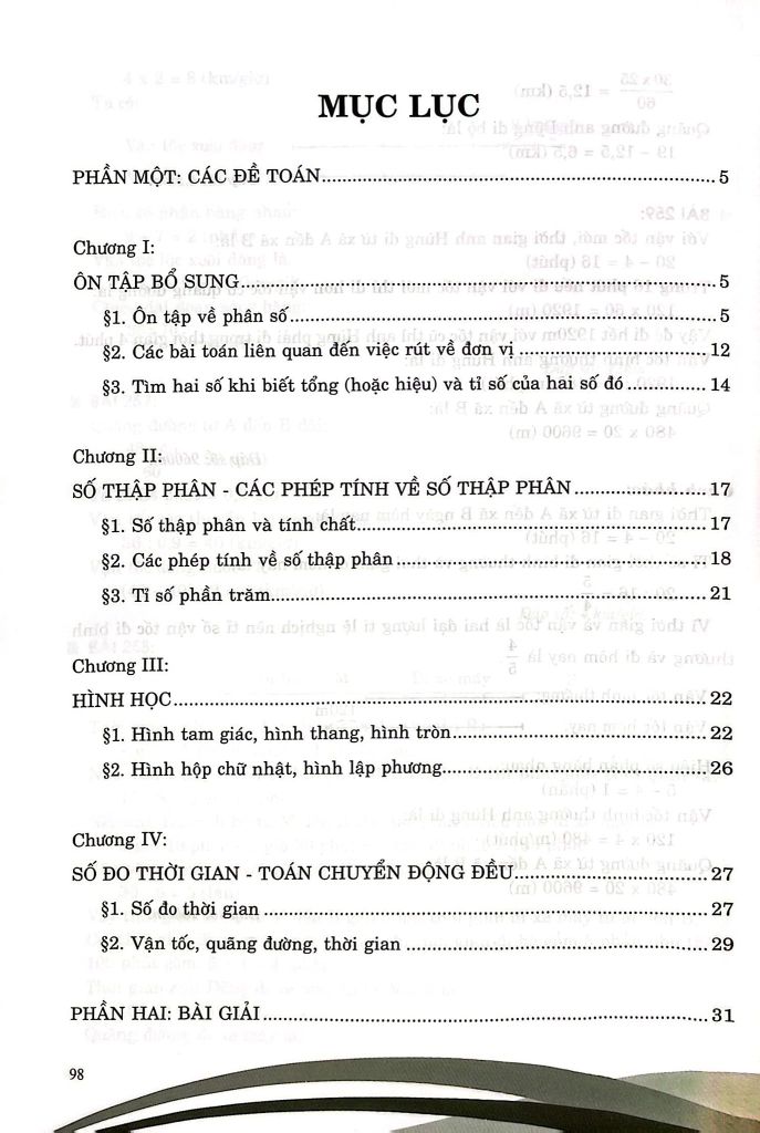 TOÁN NÂNG CAO 5 (CTM- DUNG CHUNG 3 BỘ)