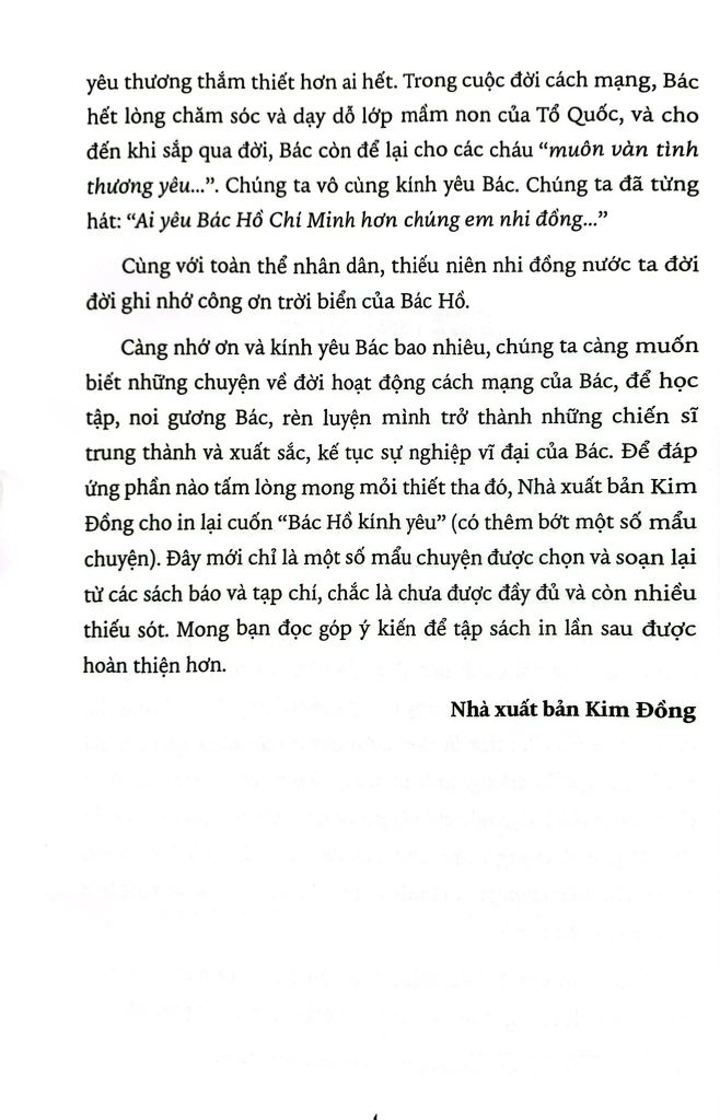 Bác Hồ Kính Yêu