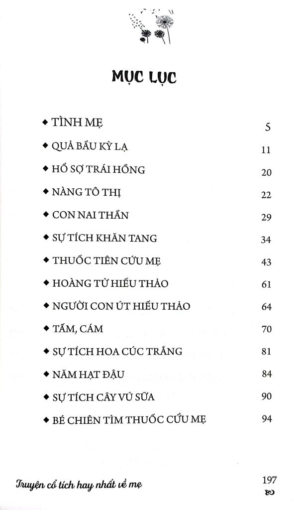 TRUYỆN CỔ TÍCH HAY NHẤT VỀ MẸ