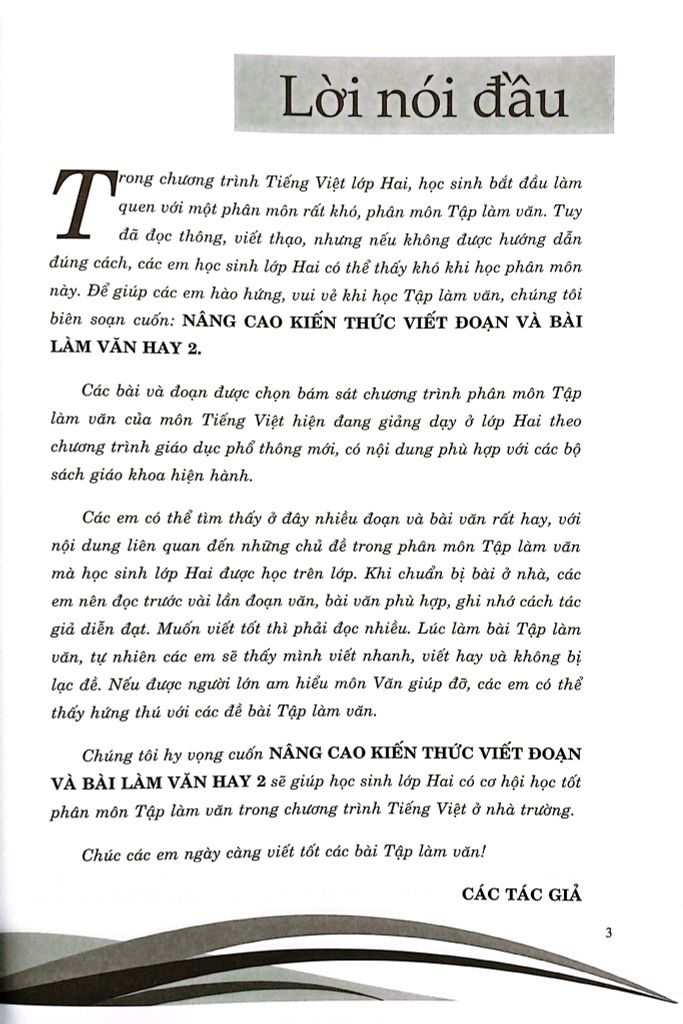 NÂNG CAO KIẾN THỨC VIẾT ĐOẠN VÀ BÀI LÀM VĂN 2 (THEO CT GDPT MỚI)