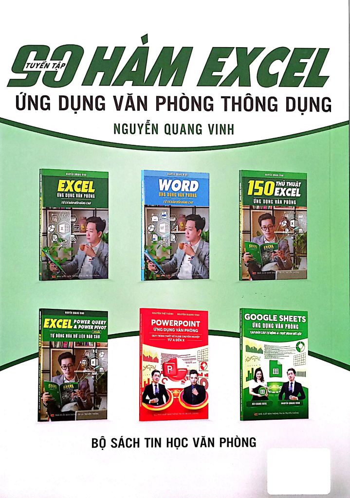 TUYỂN TẬP 90 HÀM EXCEL ỨNG DỤNG VĂN PHÒNG THÔNG DỤNG