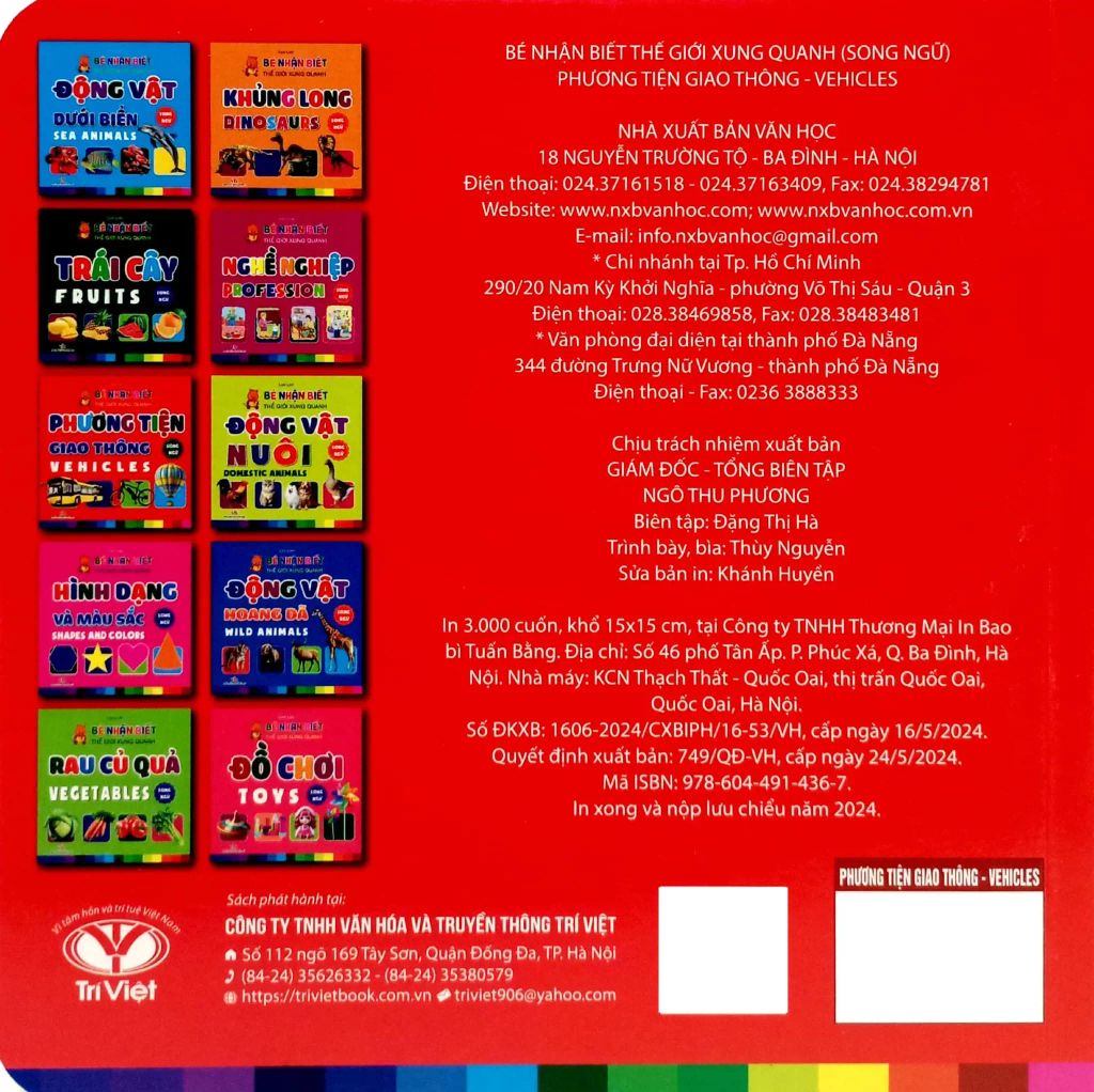 PHUONG TIỆN GIAO THÔNG - BÉ NHẬN BIẾT THẾ GIỚI XUNG QUANH