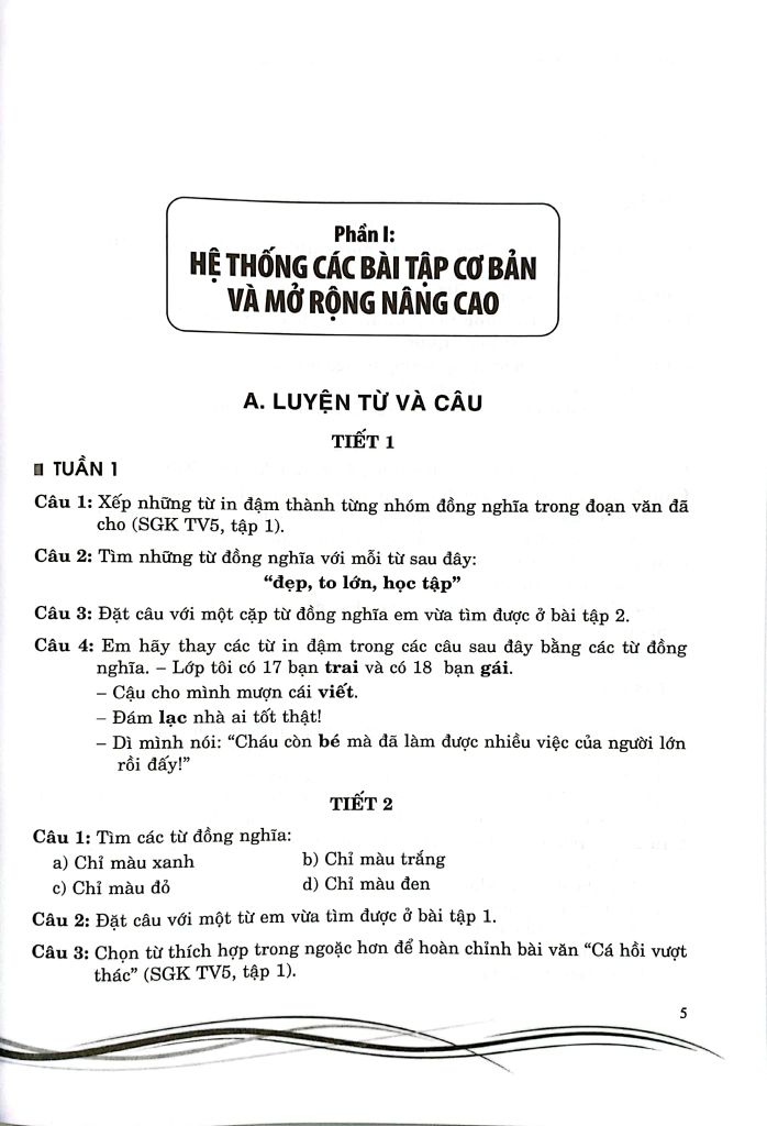 TIẾNG VIỆT NÂNG CAO 5  (BS THEO CHƯƠNG TRÌNH GIÁO DỤC PHỔ THÔNG MỚI)