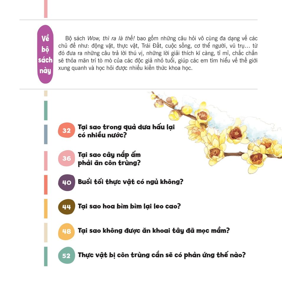 WOW, Thì Ra Là Thế! - Bí Mật Nhỏ Của Thực Vật