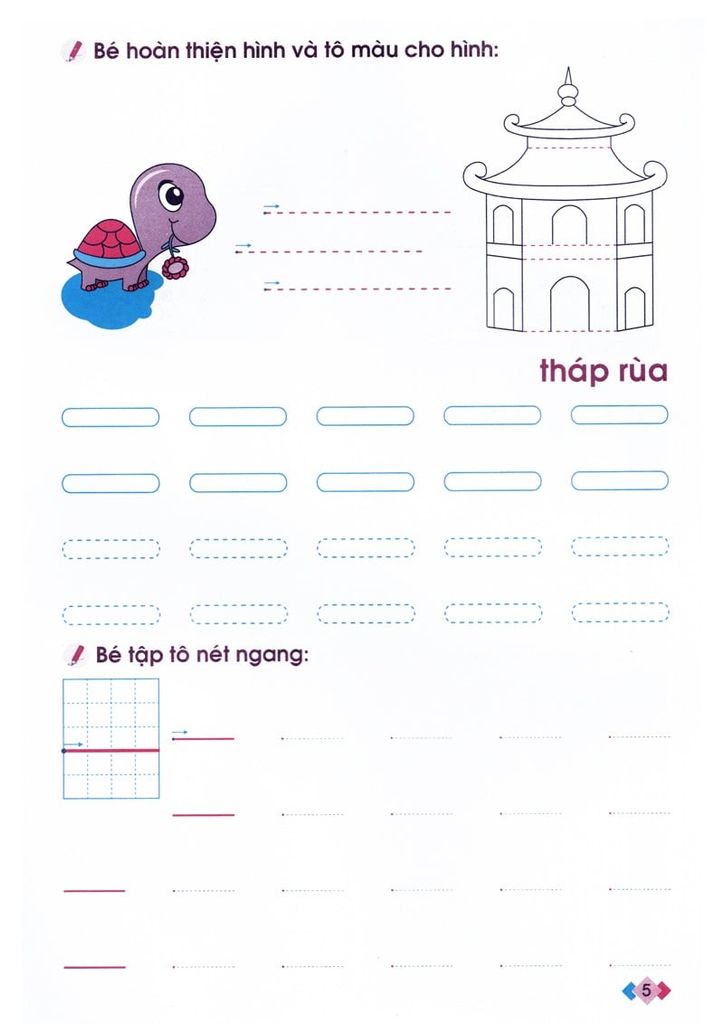 NHẬN BIẾT VÀ LÀM QUEN VỚI CÁC NÉT CƠ BẢN DÀNH CHO TRẺ 4-5 TUỔI