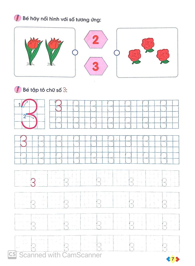 TẬP TÔ VÀ LÀM QUEN VỚI CHỮ SỐ DÀNH CHO TRẺ 5-6 TUỔI