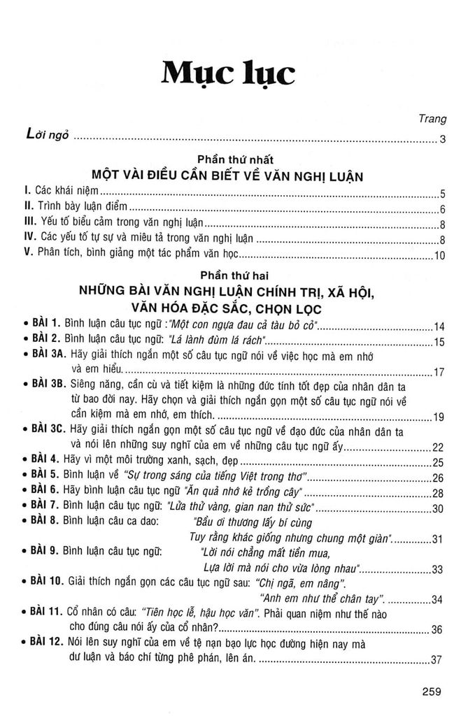 NHỮNG BÀI VĂN NGHỊ LUẬN ĐẶC SẮC 10