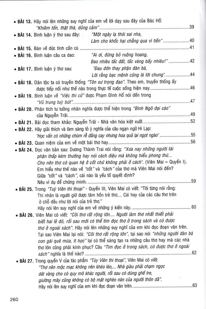 NHỮNG BÀI VĂN NGHỊ LUẬN ĐẶC SẮC 10