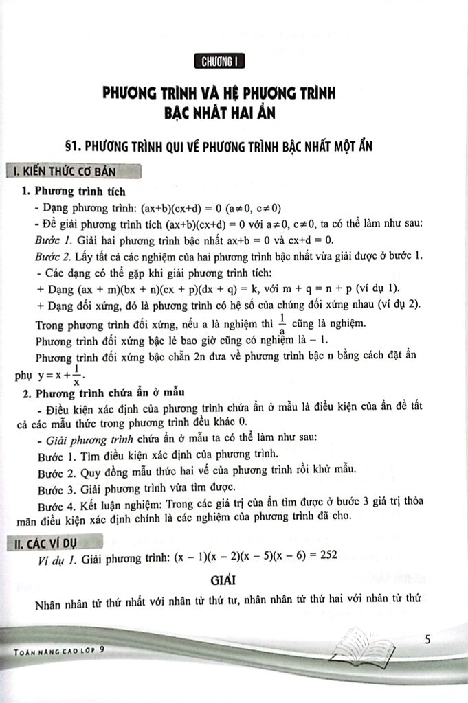 TOÁN NÂNG CAO 9 (BS THEO CHƯƠNG TRÌNH GDPT MỚI)