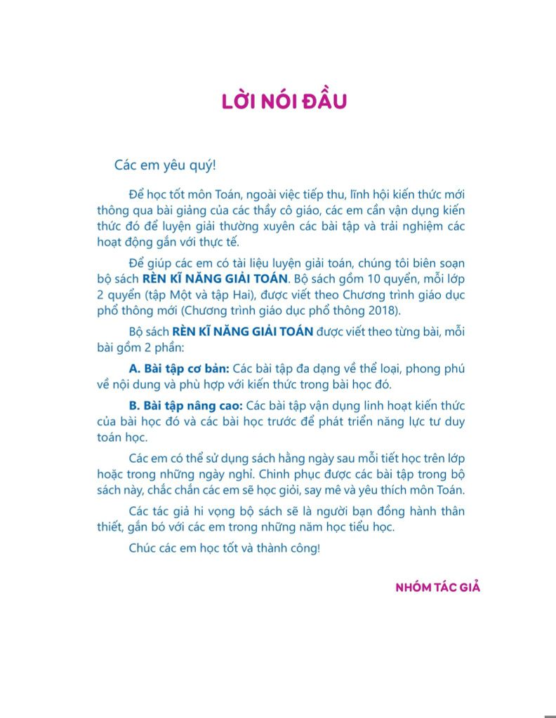 RÈN KĨ NĂNG GIẢI TOÁN LỚP 5-(TCTGDPTM)