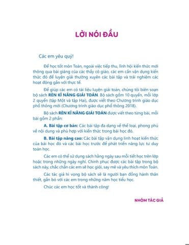 RÈN KĨ NĂNG GIẢI TOÁN LỚP 5-(TCTGDPTM)