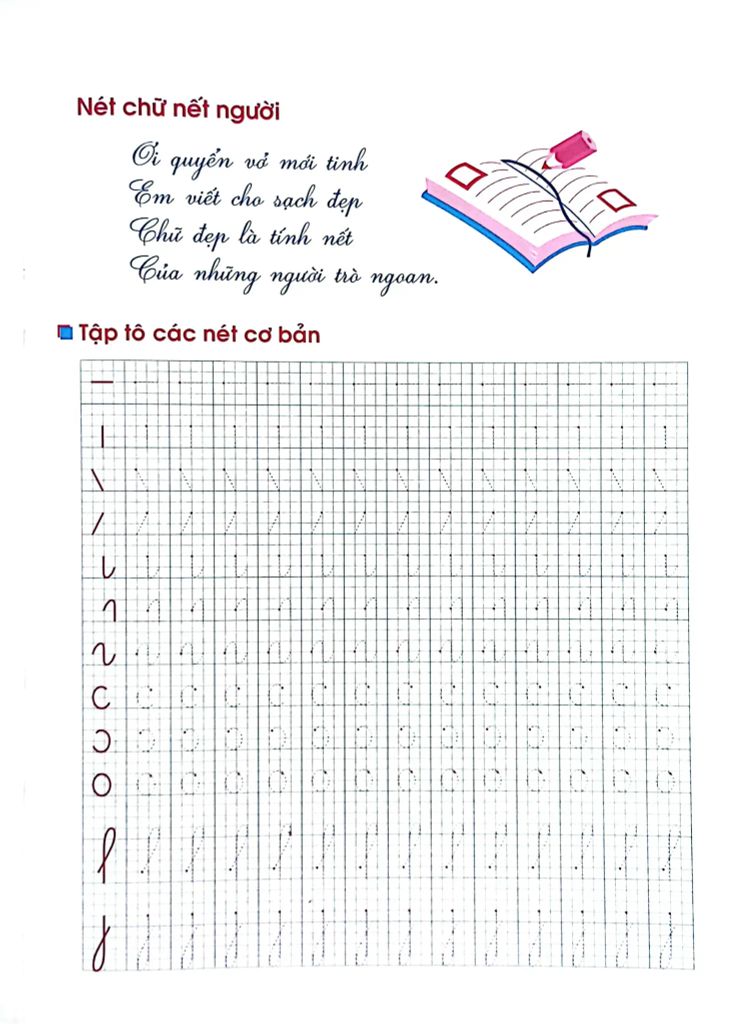 TẬP TÔ NÉT CƠ BẢN DÀNH CHO TRẺ 5-6 TUỔI