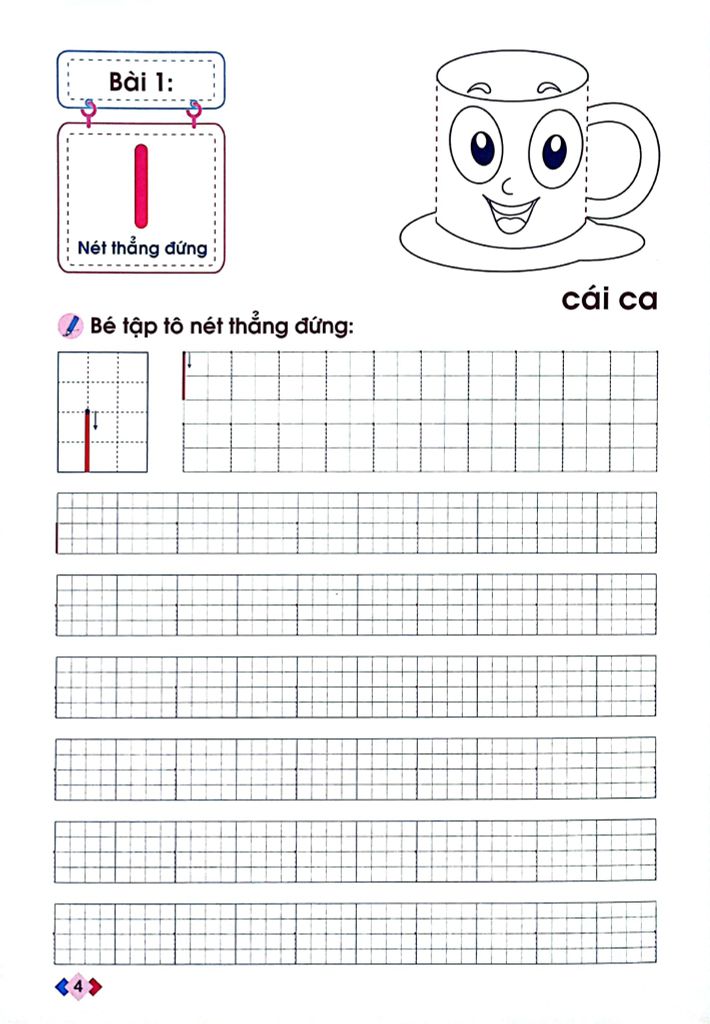 TẬP TÔ NÉT CƠ BẢN DÀNH CHO TRẺ 5-6 TUỔI
