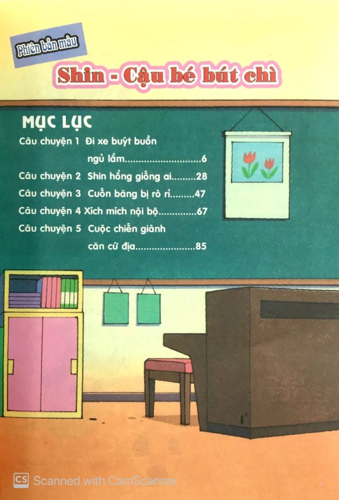 SHIN CẬU BÉ BÚT CHÌ T25-HOẠT HÌNH MÀU