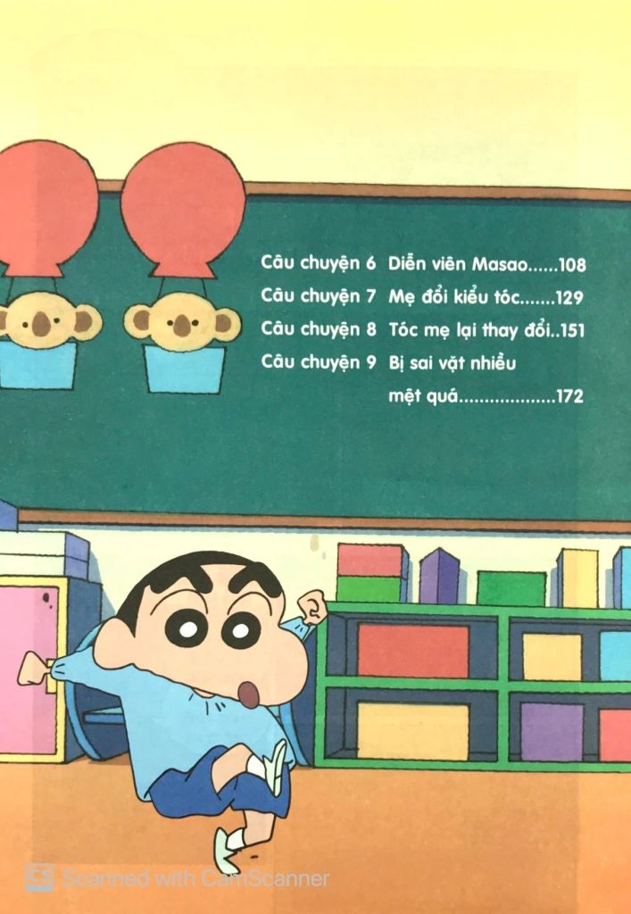 SHIN CẬU BÉ BÚT CHÌ T25-HOẠT HÌNH MÀU