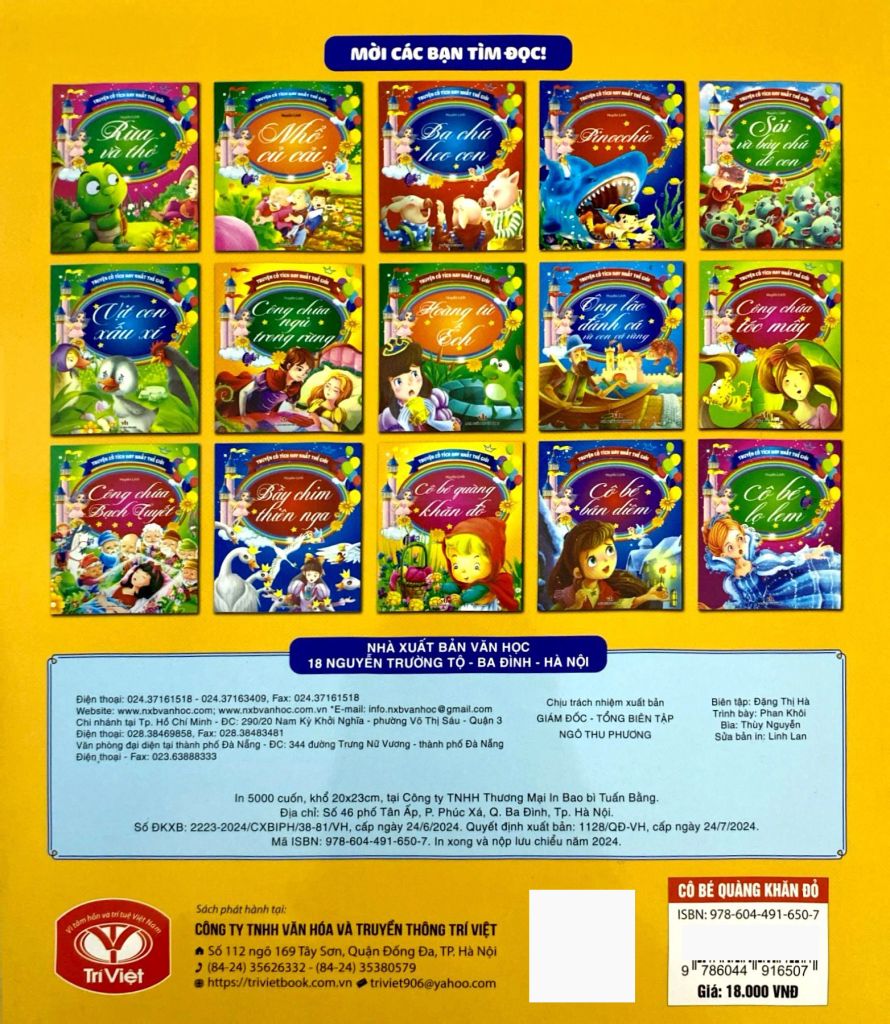 TRUYỆN CỔ TÍCH HAY NHẤT THẾ GIỚI - CÔ BÉ QUÀNG KHĂN ĐỎ