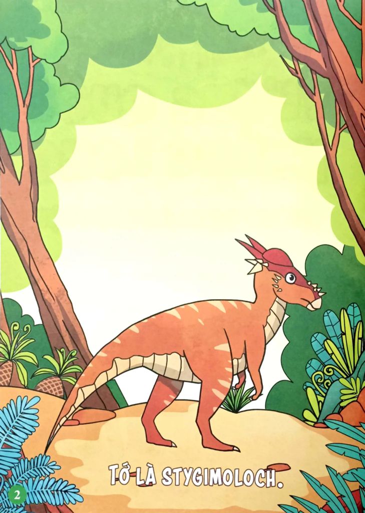 TRANH TÔ MÀU-VƯƠNG QUỐC KHỦNG LONG-KHỦNG LONG ĂN THỰC VẬT