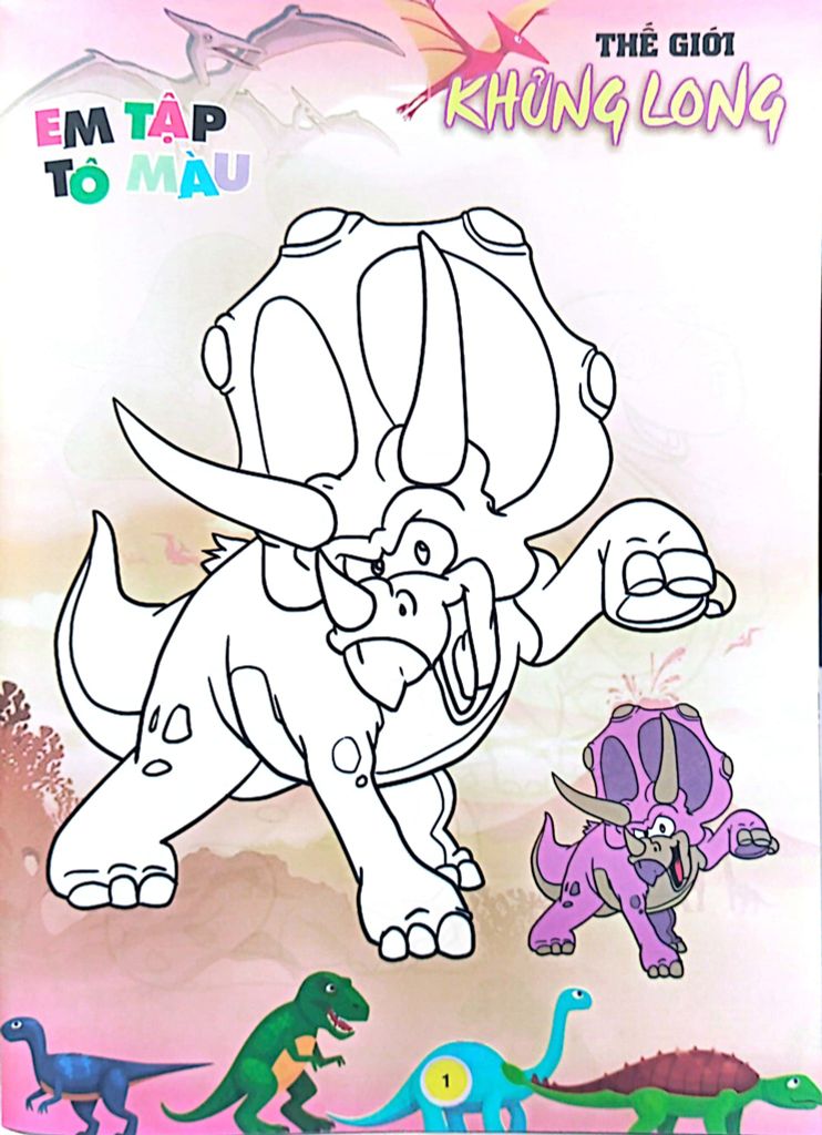 EM TẬP TÔ MÀU-CHỦ ĐỀ THẾ GIỚI KHỦNG LONG
