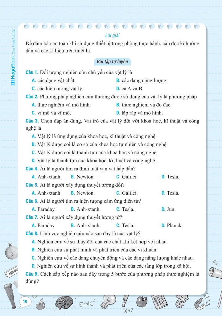SỔ TAY KIẾN THỨC - PHƯƠNG PHÁP - DẠNG BÀI VẬT LÝ 10
