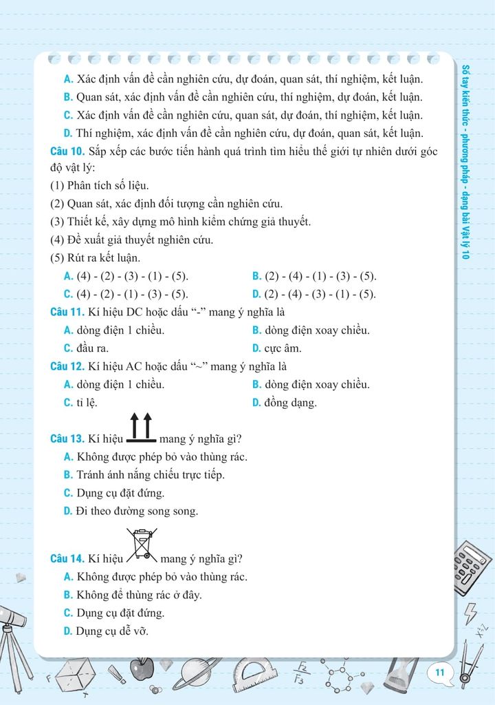 SỔ TAY KIẾN THỨC - PHƯƠNG PHÁP - DẠNG BÀI VẬT LÝ 10