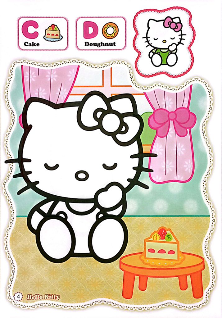 BÉ TÔ MÀU HELLO KITTY-BẢNG CHỮ CÁI TIẾNG ANH