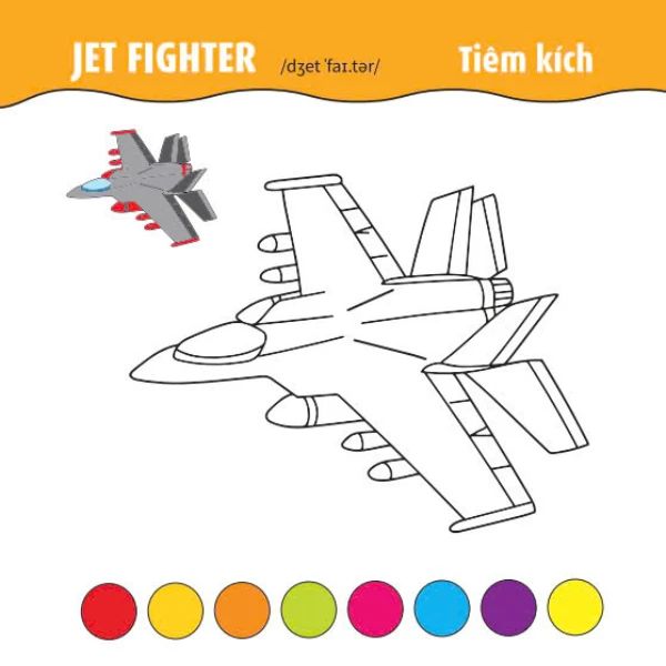 TÔ MÀU Ô TÔ-TÀU THUYỀN MÁY BAY-TẬP 1 SONG NGỮ ANH-VIỆT