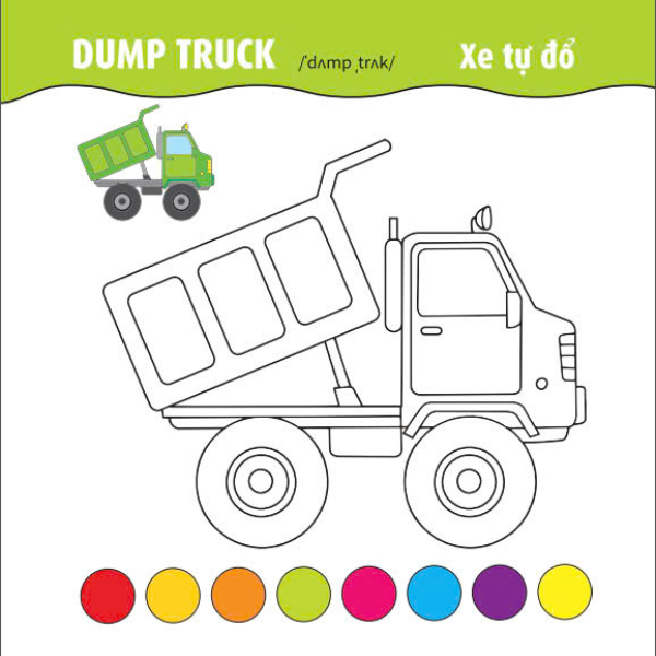 TÔ MÀU Ô TÔ-TÀU THUYỀN MÁY BAY-TẬP 4 SONG NGỮ ANH-VIỆT