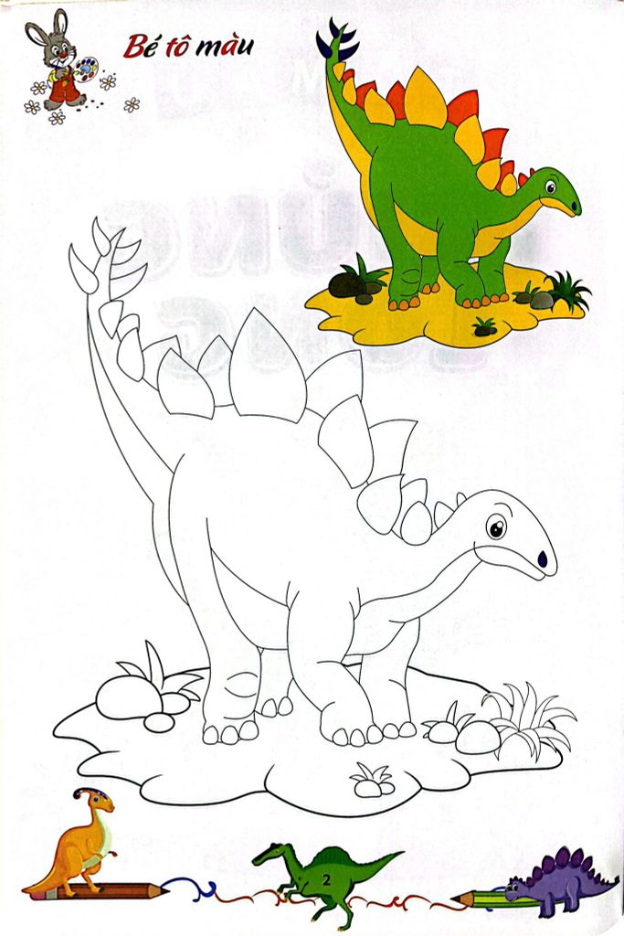 TÔ MÀU KHỦNG LONG 6