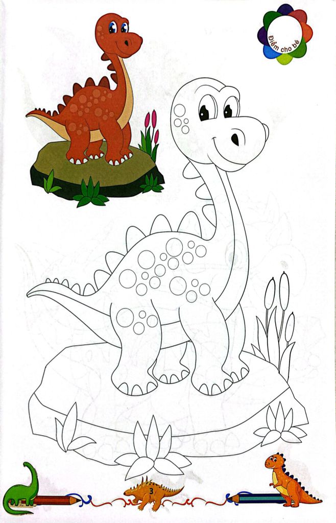 TÔ MÀU KHỦNG LONG 6