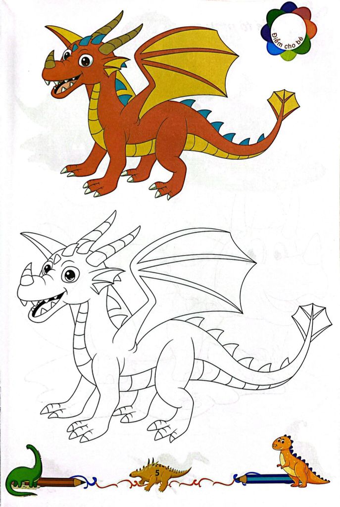 TÔ MÀU KHỦNG LONG 6