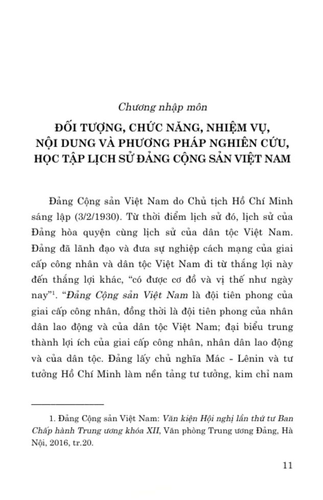 GIÁO TRÌNH LỊCH SỬ ĐẢNG CỘNG SẢN VIỆT NAM