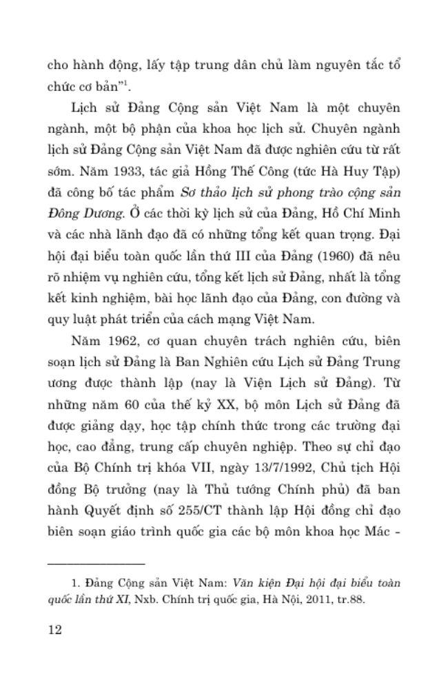 GIÁO TRÌNH LỊCH SỬ ĐẢNG CỘNG SẢN VIỆT NAM