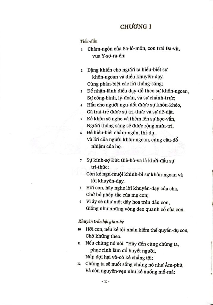 LỜI CỦA THIÊN CHÚA