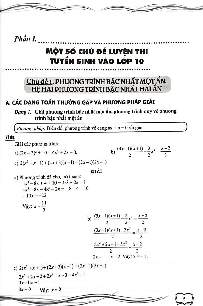 LUYỆN THI TUYỂN SINH VÀO LỚP 10 MÔN TOÁN (DÙNG CHUNG 3 BỘ)