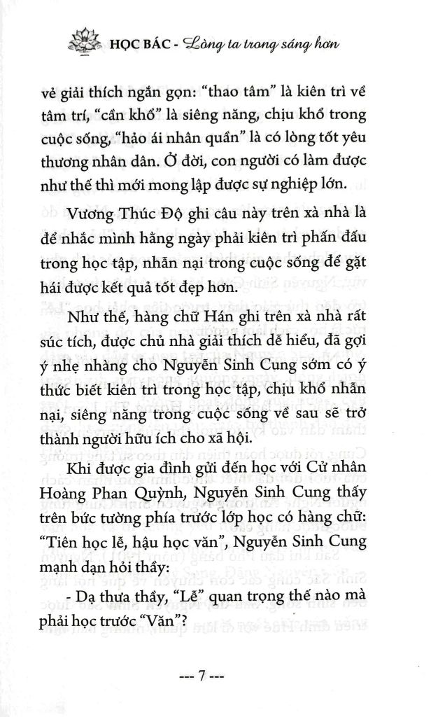 Học Bác Lòng Ta Trong Sáng Hơn