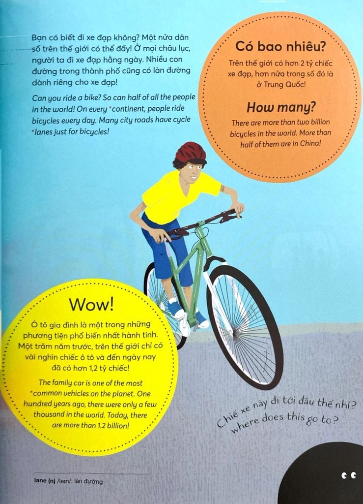 WOW! Những Sự Thật Đáng Kinh Ngạc Về Phương Tiện Giao Thông (Song ngữ Việt-Anh)