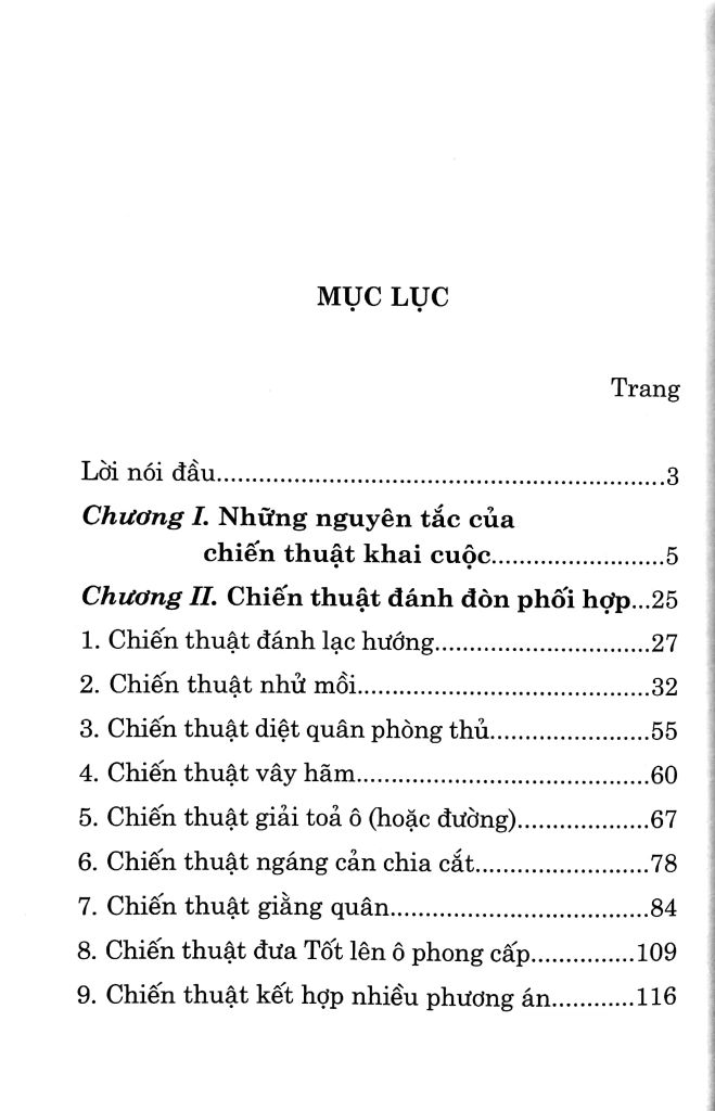 CỜ VUA CHIẾN THUẬT KHAI CUỘC