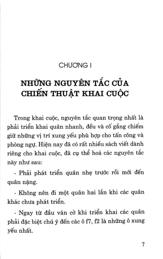CỜ VUA CHIẾN THUẬT KHAI CUỘC