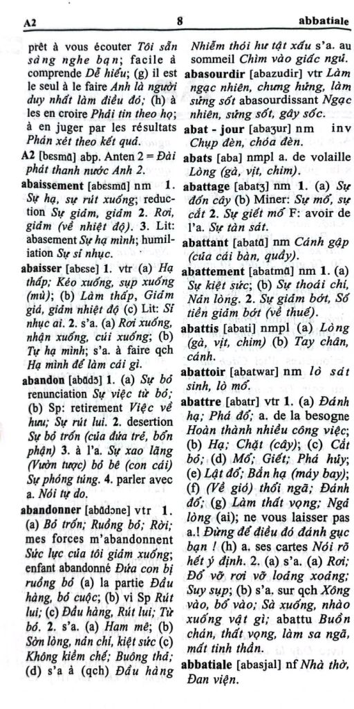 TỪ ĐIỂN PHÁP VIỆT 95000 TỪ
