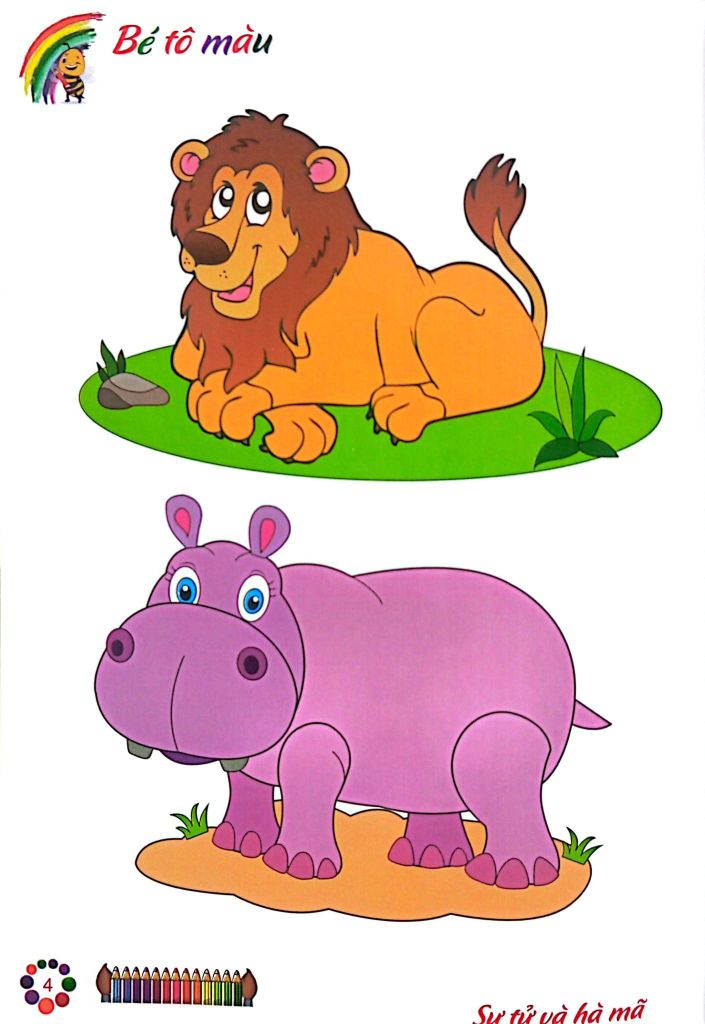 COMBO TÔ MÀU MẪU GIÁO