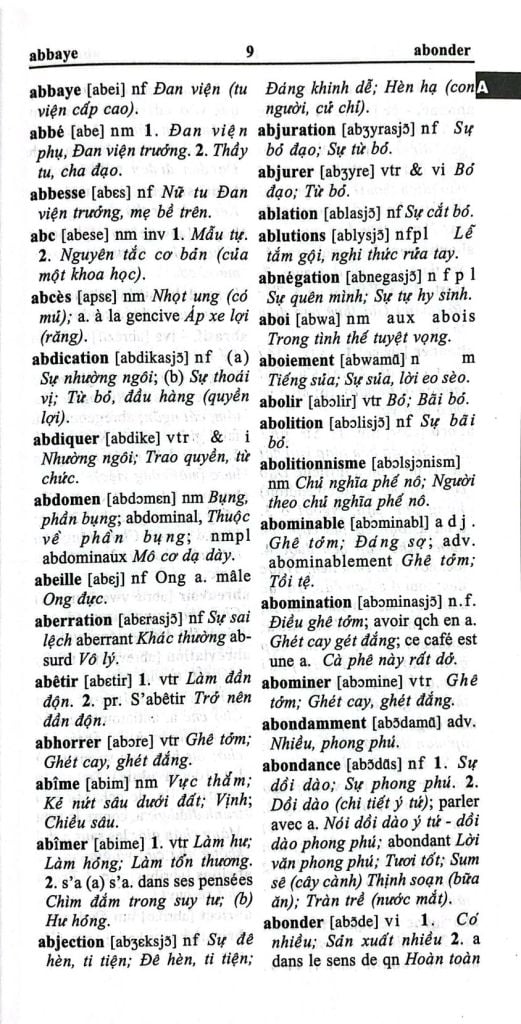 TỪ ĐIỂN PHÁP VIỆT 95000 TỪ